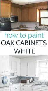 Painting Oak Cabinets White An Amazing Transformation Painting Oak Cabinets White Painting Oak Cabinets Oak Cabinets