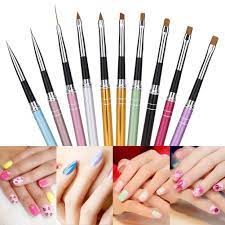 Nail Tools Jocestyle 10 Pcs Nail Art Design Dotting Painting Drawing Pen Polish Brush Set Uv Gel Nail Beau Gel Designs Professional Nail Art Nail Art Brushes
