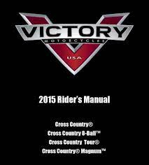 Victory Cross Roads 8ball Cross Country Tour 2014 Owner S Manual Has Been Published On Procarmanuals Com Ht Victory Cross Country Cross Country Owners Manuals