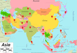 Asia map with capitals asia maps map pictures. Former Capitals In Asia Quiz By Lexmith