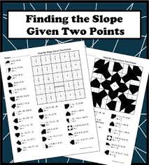 So, here's how it works… …because a line is straight, its rate of change is constant (a number). Finding The Slope Given Two Points Color Worksheet By Aric Thomas