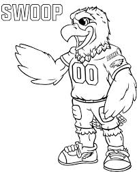 Kennesy Eagle Coloring Pages In 2020 Football Coloring Pages Philadelphia Eagles Colors Coloring Pages