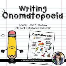 Onomatopoeia Writing Poster Anchor Chart Writing Anchor
