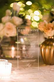 This Sleek Drinks Menu Can Work For A Variety Of Different Styles Of Weddings Www Weddingcon Luxury Wedding Planner Wedding Stationery Inspiration Drink Menu