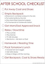 Simple To Use After School Checklist For Kids After School Checklist School Checklist After School Schedule