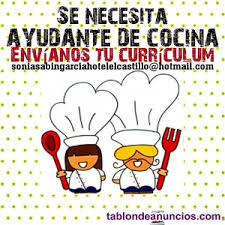 7 ofertas de empleo de ayudante cocina en valencia/valència. Tablon De Anuncios Ayudante De Cocina 80 Jornada Laboral Oferta De Empleo Leon