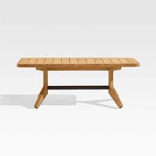 Sculptured teak root coffee table base by dyag east. Kinney Teak Coffee Table Crate And Barrel Uae