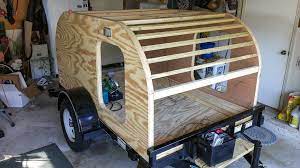It's a micro traveling camper built from recycled materials. My Tiny Travel Trailer Diy Camper Trailer Camping Trailer Diy Teardrop Trailer