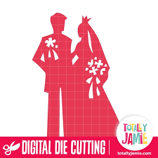 Bride Groom Silhouette Totallyjamie Svg Cut Files Graphic Sets Clip Arts