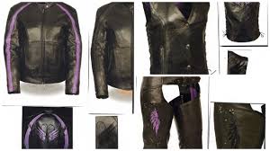 Black And Purple Motorcycle Jacket 1952 Ladies Black Jacket With Purple Or Black Wings Etsy Womens Black Jacket Leather Jackets Women Black Jacket