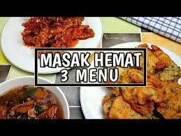 Menu Masakan Hemat Sehari Hari Resep Masakan Rumahan Murah Meriah Part 6 Youtube Resep Masakan Resep Resep Masakan Sehat