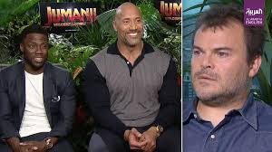 Kevin hart and dwayne the rock johnson. Jack Black Joined Instagram To Compete With Jumanji Co Stars Dwayne Johnson Kevin Hart Al Arabiya English