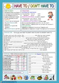 Have To Interactive And Downloadable Worksheet You Can Do The Exercises Online Or Download The Work In 2020 Grammar Worksheets Free Grammar Worksheet Teaching English