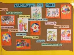 Degerler Egitimi Panosu Yardimlasma Ile Ilgili Gorsel Sonucu Egitim Faaliyetler Rehber Ogretmen