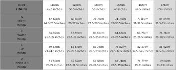 Kjus Skiwear Sizing Chart