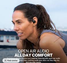 JLab Epic Open Sport Earbuds Hi-Res Audio 30+ Hr Playtime Open-Ear Design  Blueto