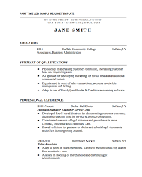 resume examples for college students