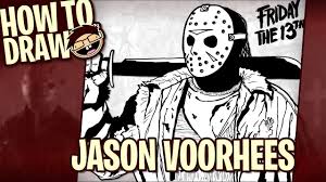 If you would like to download it, right click on the pictures and use the save image as menu. How To Draw Jason Voorhees Narrated Easy Step By Step Drawing Tutorial Happy Halloween Youtube