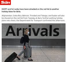 All changes to the lists will come into effect at 0400 (0300 gmt) on june 8, the government said. The Uk Has Just Placed Egypt And Other Countries Into Its Red List Causing Travel Disruption For Many Egypt