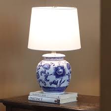 Blue And White Ceramic Table Lamp Walmart Com Ceramic Table Lamps Blue And White Lamp Decor Therapy