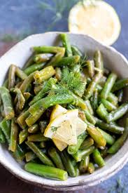These Dill Lemon Green Beans Are A Quick And Simple Vegan Side Dish Recipe For Dinner Or Holiday In 2020 Gluten Free Recipes Side Dishes Green Bean Recipes Green Beans