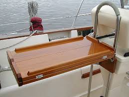 Interior Tables For Dining Teak And Plastic Cockpit Tables For Sailboats Boat Table Sailboat Interior Boat Interior