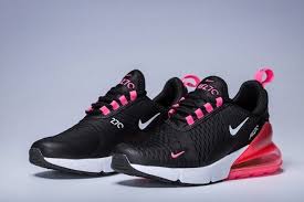 Mens Womens Nike Air Max 270 Black Pink Purple White Sneakers In 2020 Nike Air Max Nike Air Max For Women Girls Running Shoes