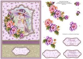Maybe you would like to learn more about one of these? Big Hat Girl Card Topper With Floral Decoupage Cup431178 68 Craftsuprint