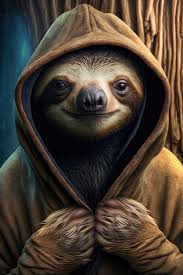 Adorable Sloth Wearing a Hoodie in a Realistic Photo | Premium AI-generated  image