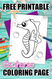 To change the background color and add page border in ms word || for beginners || demo Free Printable Seahorse Coloring Page Simple Mom Project