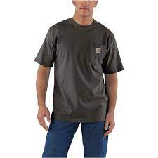 Carhartt Men S Workwear Pocket Ss T Shirt Xxl Tall Peat Hills Flat Lumber