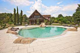piscine inspiration nature en beton arme diffazur outdoor decor outdoor pool