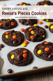 Chocolate Reese S Pieces Cookies Recipe Reese S Pieces Cookies Chocolate Cookie Recipes Chocolate Peanut Butter Cookies Recipes