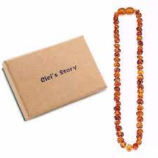 Baltic Amber Teething Necklace For Baby Size 14 35cm Gift Box 4 Colors Necklace For Baby Necklace Necklacenecklace Teeth Aliexpress