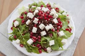 Giada De Laurentiis Pomegranate Brussels Sprouts And Kale Salad Healthy Holiday Recipes Pomegranate Salad Red Quinoa Salad