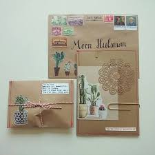 Kamplainnn Post Photography Mail Cute Decorative Calligraphy Happy Mail Snail Mail Art Mail Craft Envelope Art