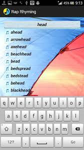 This application keeps track of your rhyme and syllable schemes, . Rap Rhyming For Android Apk Download