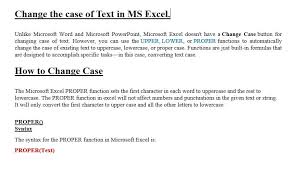 Welcome to our facebook fonts translator! My World Change The Case Of Text In Ms Excel Facebook