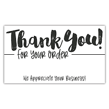 Printable thank you cards for business, thank you for your purchase cards, packaging inserts. Amazon Com 50 Thank You For Your Order Cards Customer Thank You Cards Package Insert Baby