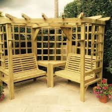 Wooden Garden Arbour Corner Arbour Wooden Garden Furniture Wooden Garden Furniture Corner Garden Seating Outdoor Bench Seating