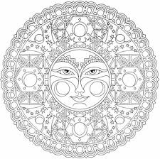 Mandala Da Colorare Difficili Moon Coloring Pages Mandala Coloring Pages Mandala Coloring Books