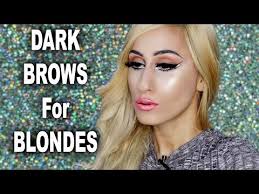 See more ideas about dark eyebrows, blonde hair, hair. How To Slay Dark Eyebrows For Blondes Free Online Makeup Lessons 101 Youtube