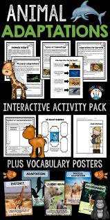 Animal Adaptations Is A Nonfiction Resource Pack Specifically Geared For Grades 3 5 This Printable Activity Animal Adaptations Fun Science Vocabulary Posters