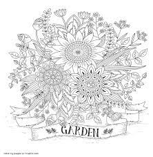 If you choose to color with old school crayons, some water color pencils or even some super fancy copic markers (aff. Garden Flowers Adult Coloring Pages Coloring Pages Printable Com