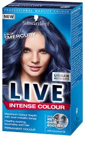 Live Colour Hair Dye From Schwarzkopf Live Hair Colour Schwarzkopf Hair Color Blue Mercury