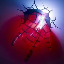 3d Light Fx Marvel Spiderman Hand 3d Deco Led Wall Light Ebay