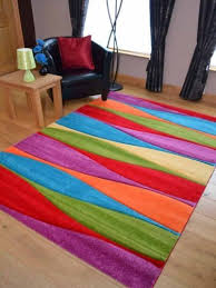 Multi Coloured Rugs Runners Carpet Rainbow Design Mat Hand Carved Bright Vibrant Ebay Striped Rug Rugs On Carpet Floor Rugs