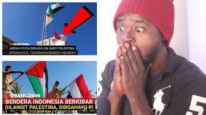 Bendera palestina dan indonesia berkibar. Bendera Indonesia Berkibar Dilangit Palestina Dirgahayu Ri Reaction Youtube