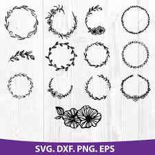 Free Free 88 Cricut Flower Wreath Svg SVG PNG EPS DXF File