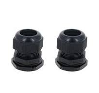 Fielect 2Pcs M32 Cable Gland Plastic Waterproof Cable Glands Joints  Adjustable Connector Black for 16-21mm Dia Cable